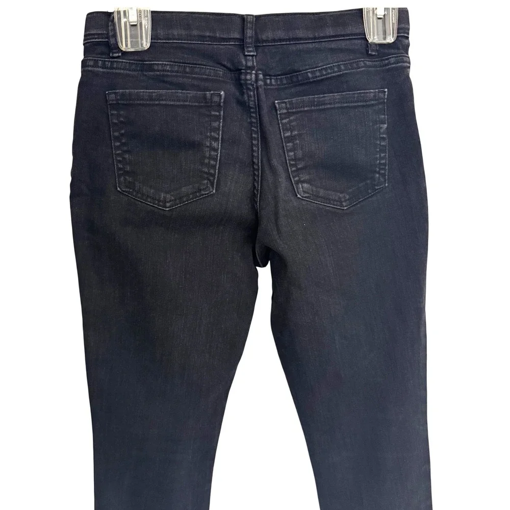 The Childrens Place Girls Super Skinny Jeans Black Stretch Denim Size 14